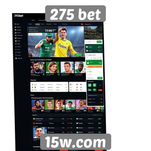 Novo design da interface do site 275 bet